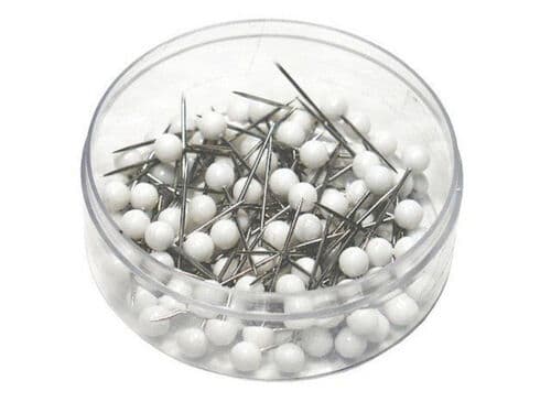 Pins White 100 pcs