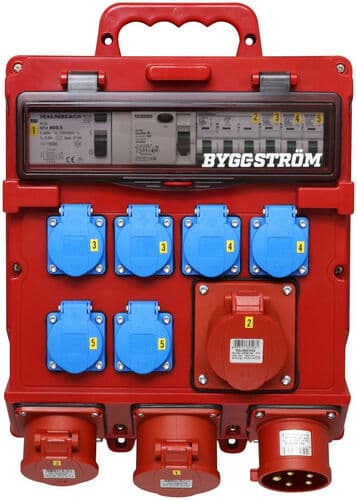 Distro Box 432 Construction > 6xSchuko 2x416 Looped