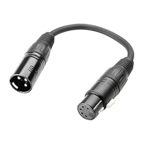 DMX 3-pin M to 5-pin Adapter F