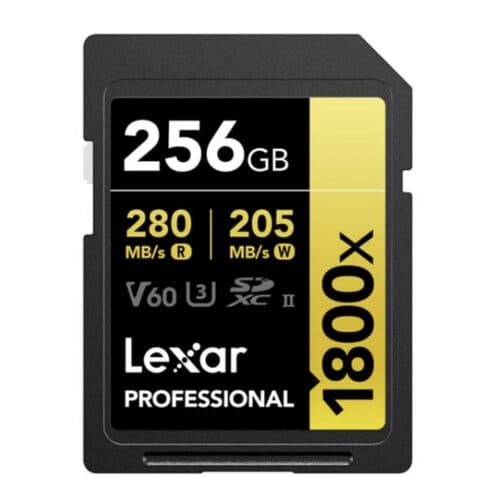 Lexar SD 256GB 1800MB/s U3 V60 UHS-II