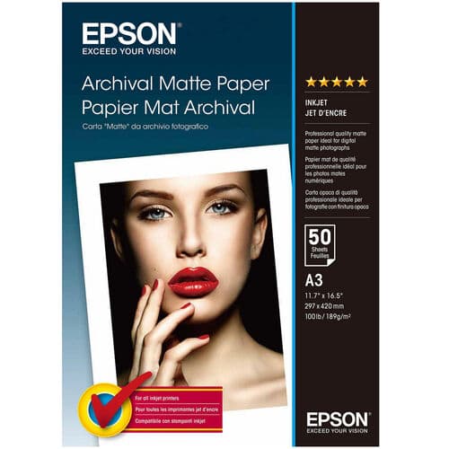 Epson A3 Archival Matte Photo Paper