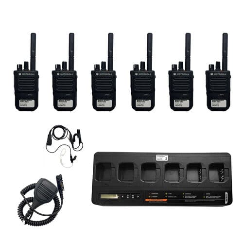 6x Motorola DP3441e Walkie Talkie Kit