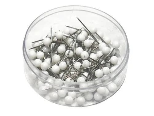 Pins White 100 pcs