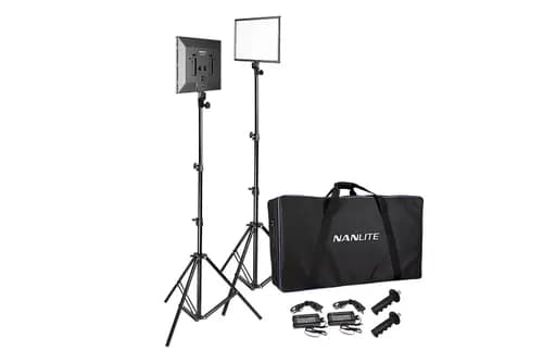 2x Nanlite LumiPad 25 Kit w/ 2x Stands